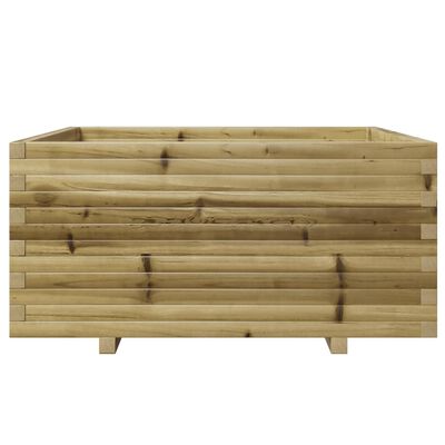 vidaXL Fioriera da Giardino 100x100x49,5cm in Legno di Pino Impregnato