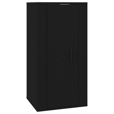 vidaXL Mobile Porta TV a Parete Nero 40x34,5x80 cm