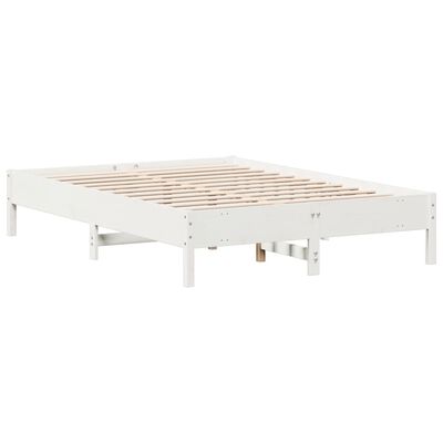 vidaXL Letto senza Materasso Bianco 120x200 cm Legno Massello di Pino