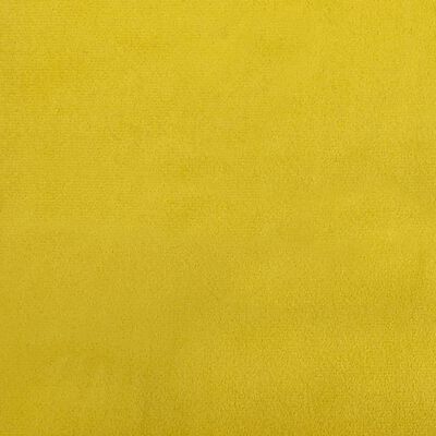 vidaXL Divano Letto da Terra 2 in 1 Giallo Scuro 122x204x55 cm Velluto