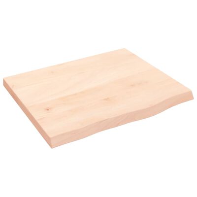 vidaXL Piano Bagno 60x50x(2-4) cm in Legno Massello Non Trattato