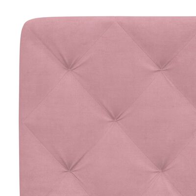 vidaXL Letto con Materasso Rosa 80x200 cm in Velluto