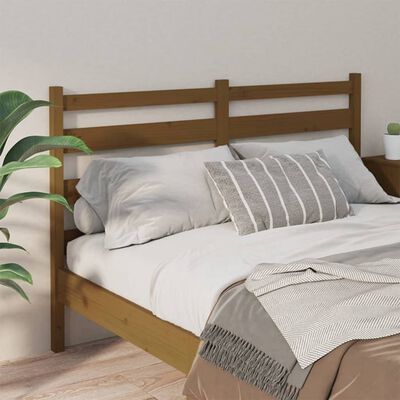 vidaXL Testiera per Letto ambra 206x4x100 cm in Legno Massello di Pino