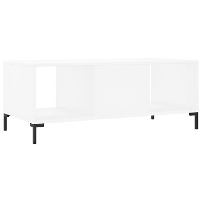 vidaXL Tavolino da Salotto Bianco 102x50x40 cm in Legno Multistrato