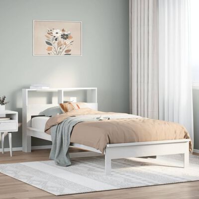 vidaXL Letto con Libreria senza Materasso 75x190 cm in Legno Pino