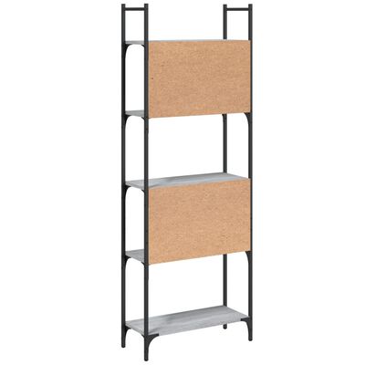 vidaXL Libreria 5Ripiani Grigio Sonoma 60,5x24x166,5 Legno Multistrato