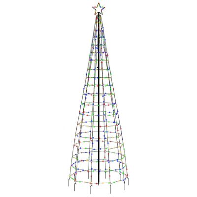 vidaXL Illuminazione Albero di Natale Picchetti 570LED Colorato 300cm