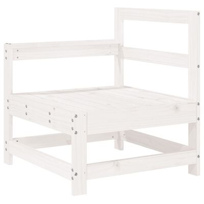 vidaXL Set Divani da Giardino 6 pz Bianco in Legno Massello di Pino