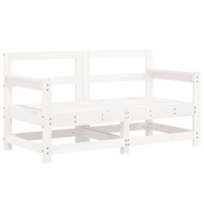 vidaXL Set Salotto da Giardino 6 pz Bianco in Legno Massello di Pino