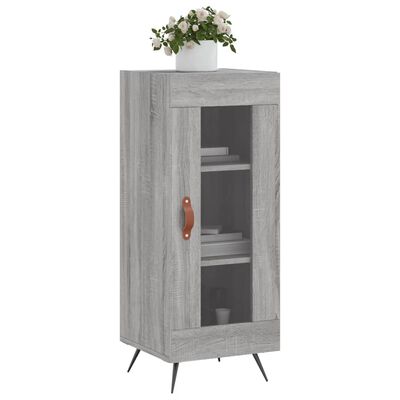 vidaXL Credenza Grigio Sonoma 34,5x34x90 cm in Legno Multistrato