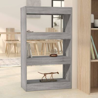 vidaXL Libreria/Divisorio Grigio Sonoma 60x30x103 cm in Truciolato