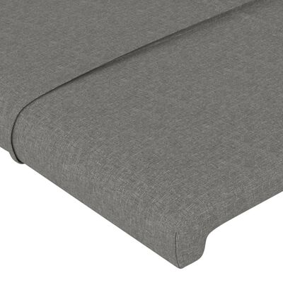 vidaXL Testiera 2 pz Grigio Scuro 80x5x78/88 cm in Tessuto