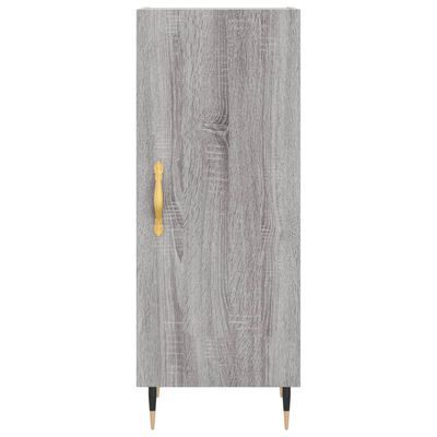 vidaXL Credenza Grigio Sonoma 34,5x34x180 cm in Legno Multistrato