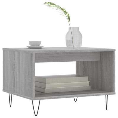 vidaXL Tavolino da Salotto Grigio Sonoma 60x50x40 cm Legno Multistrato