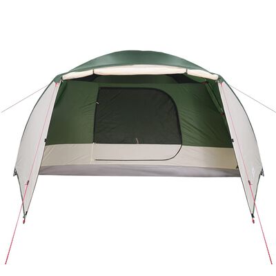 vidaXL Tenda da Campeggio a Cupola per 6 Persone Verde Impermeabile