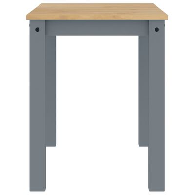 vidaXL Tavolo da Pranzo Panama Grigio 117x60x75 cm Legno Massello Pino