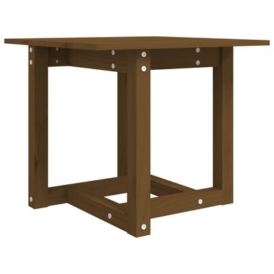 vidaXL Tavolino da Salotto Ambra 50x50x45 cm in Legno Massello di Pino