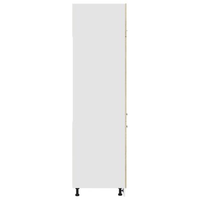 vidaXL Mobile per Frigo Rovere Sonoma 60x57x207 cm Legno Multistrato