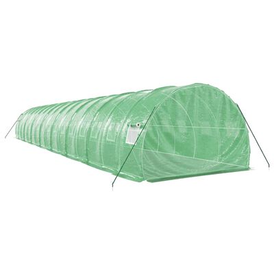 vidaXL Serra con Telaio in Acciaio Verde 48 m² 16x3x2 m