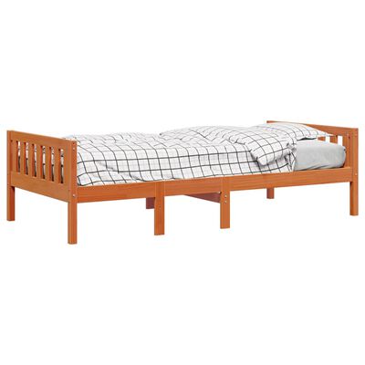 vidaXL Letto Bambini senza Materasso Marrone Cera 80x200 cm Legno Pino