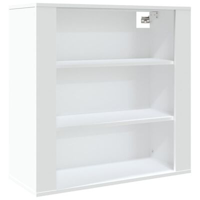 vidaXL Mobile a Parete Bianco 80x33x80 cm in Legno Multistrato