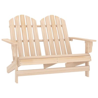 vidaXL Sedia da Giardino Adirondack a 2 Posti in Legno di Abete