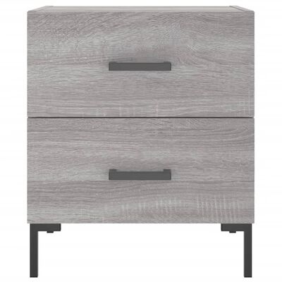 vidaXL Comodino Grigio Sonoma 40x35x47,5 cm in Legno Multistrato