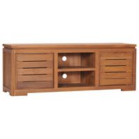 vidaXL Mobile Porta TV 110x30x40 cm in Legno Massello di Teak