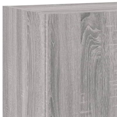 vidaXL Mobili TV a Muro 5pz Grigio Sonoma in Legno Multistrato