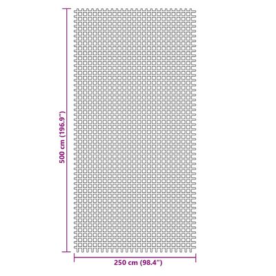 vidaXL Tappeto da Campeggio Verde 5x2,5 m