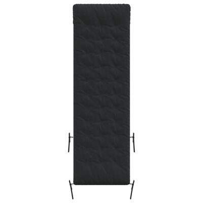 vidaXL Cuscino per Lettino Nero 160x50x10 cm Finta Pelle Scamosciata