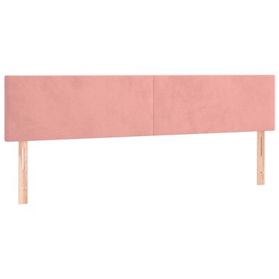 vidaXL Letto a Molle con Materasso e LED Rosa 120x190 cm in Velluto