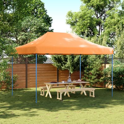 vidaXL Tenda da Festa Pieghevole Pop-Up Arancione 410x279x315 cm