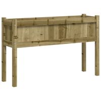 vidaXL Fioriera Giardino con Gambe 110x31x70 cm Legno Pino Impregnato