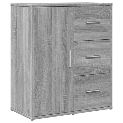 vidaXL Credenze 2 pz Grigio Sonoma 60x31x70 cm in Legno Multistrato