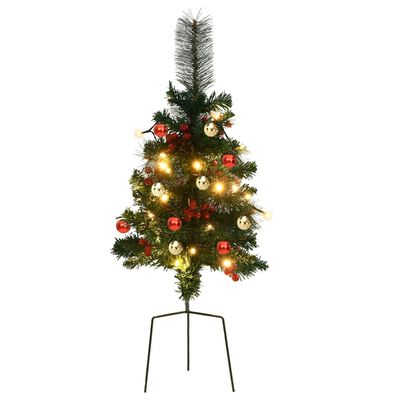 vidaXL Alberi di Natale Artificiale per Viali 2 pz 76 cm in PVC