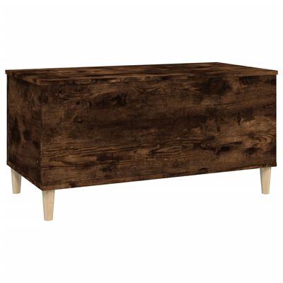 vidaXL Tavolino da Salotto Rovere Fumo 90x44,5x45 cm Legno Multistrato