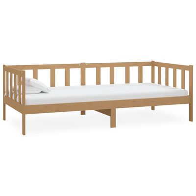 vidaXL Divano Letto con Materasso 90x200 cm ambra in Legno di Pino