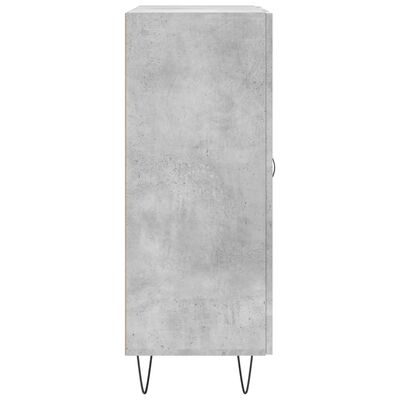 vidaXL Credenza Grigio Cemento 69,5x34x90 cm in Legno Multistrato