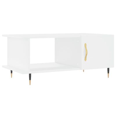 vidaXL Tavolino da Salotto Bianco 90x50x40 cm in Legno Multistrato