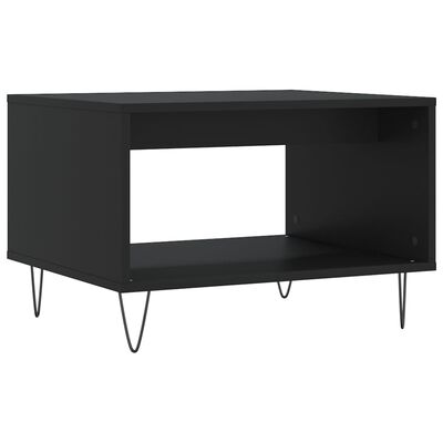 vidaXL Tavolino da Salotto Nero 60x50x40 cm in Legno Multistrato