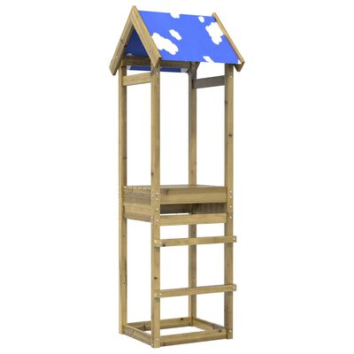 vidaXL Torre da Gioco 52,5x46,5x195 cm in Legno di Pino Impregnato