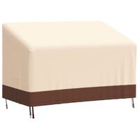 vidaXL Copertura per Panca a 2 Posti Beige 132x71x56/81 cm 600D Oxford