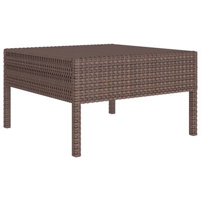 vidaXL Set Divani da Giardino 11 pz con Cuscini in Polyrattan Marrone