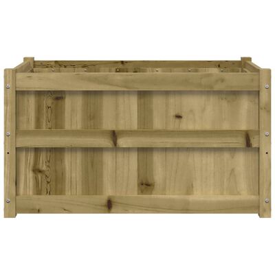 vidaXL Fioriere da Giardino 2 pz in Legno di Pino Impregnato