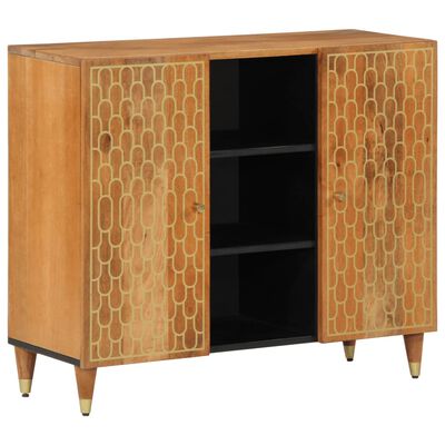 vidaXL Credenza 90x33x75 cm in Legno Massello di Mango