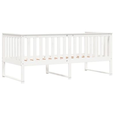 vidaXL Dormeuse senza Materasso Bianca 90x200 cm Legno Massello Pino