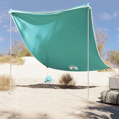 vidaXL Baldacchino da Spiaggia con Ancore per la Sabbia 214x236 cm