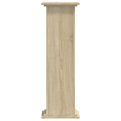 vidaXL Supporto per Piante Rovere Sonoma 33x33x100cm Legno Multistrato