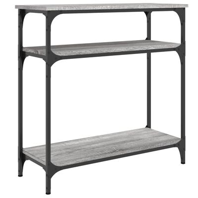 vidaXL Tavolino Consolle Grigio Sonoma 75x29x75cm in Legno Multistrato